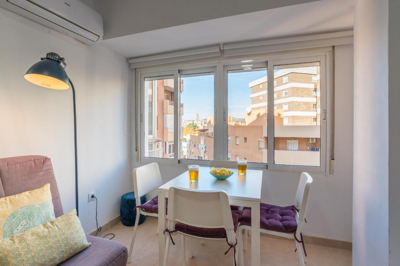 Mp6-Cathedral Views Apt Right On The Beach Leilighet Málaga Eksteriør bilde